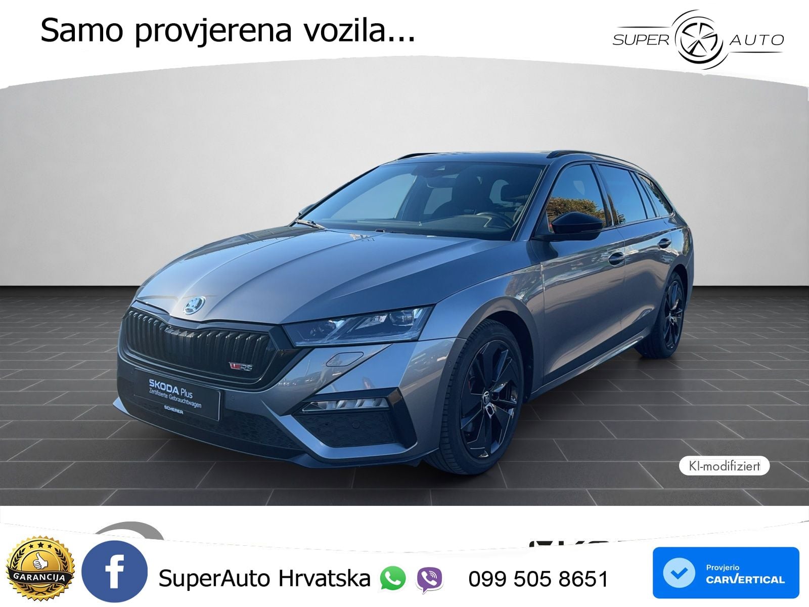 Škoda Octavia Combi RS 2.0 TDI (200 KS) DSG LED+GR SJED+ACC