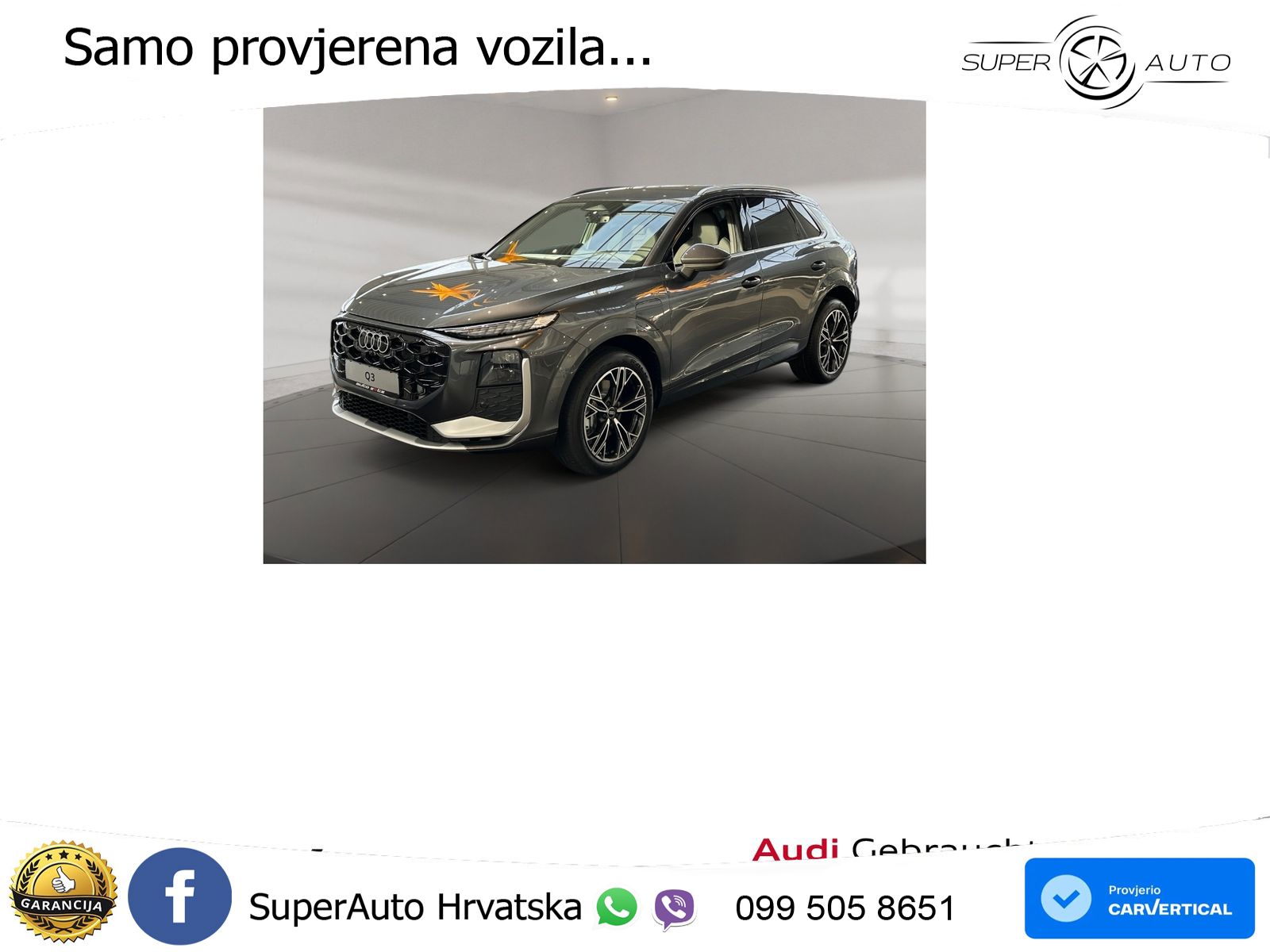Audi Q3 1.5 TFSIe (272 KS) S tronic S line LED+GR SJED+ACC