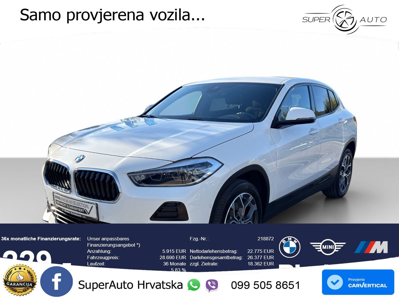 BMW X2 xDrive20i Steptronic LED+GR SJED+ACC