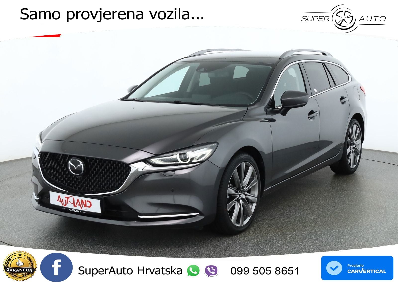 Mazda 6 Sport Combi 2.5 SKYACTIV-G (194 KS) SKYACTIV-Drive LED+GR SJED+ACC