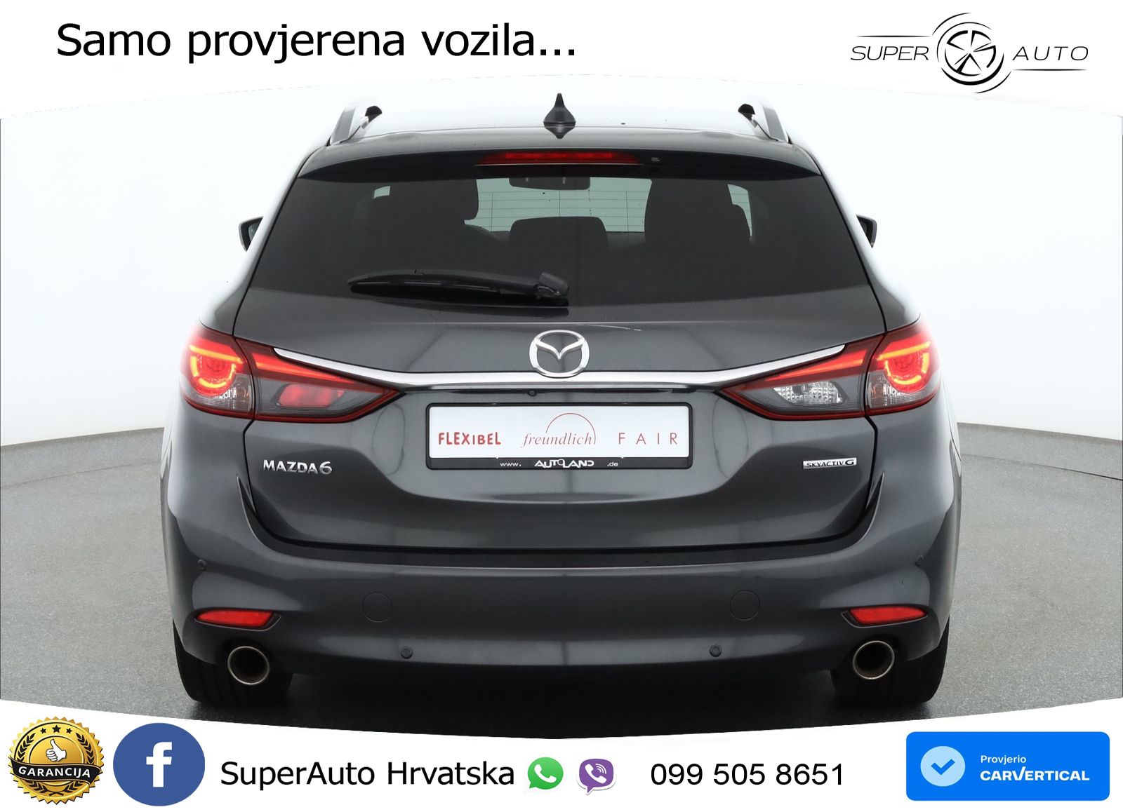 Mazda 6 Sport Combi 2.5 SKYACTIV-G (194 KS) SKYACTIV-Drive LED+GR SJED+ACC