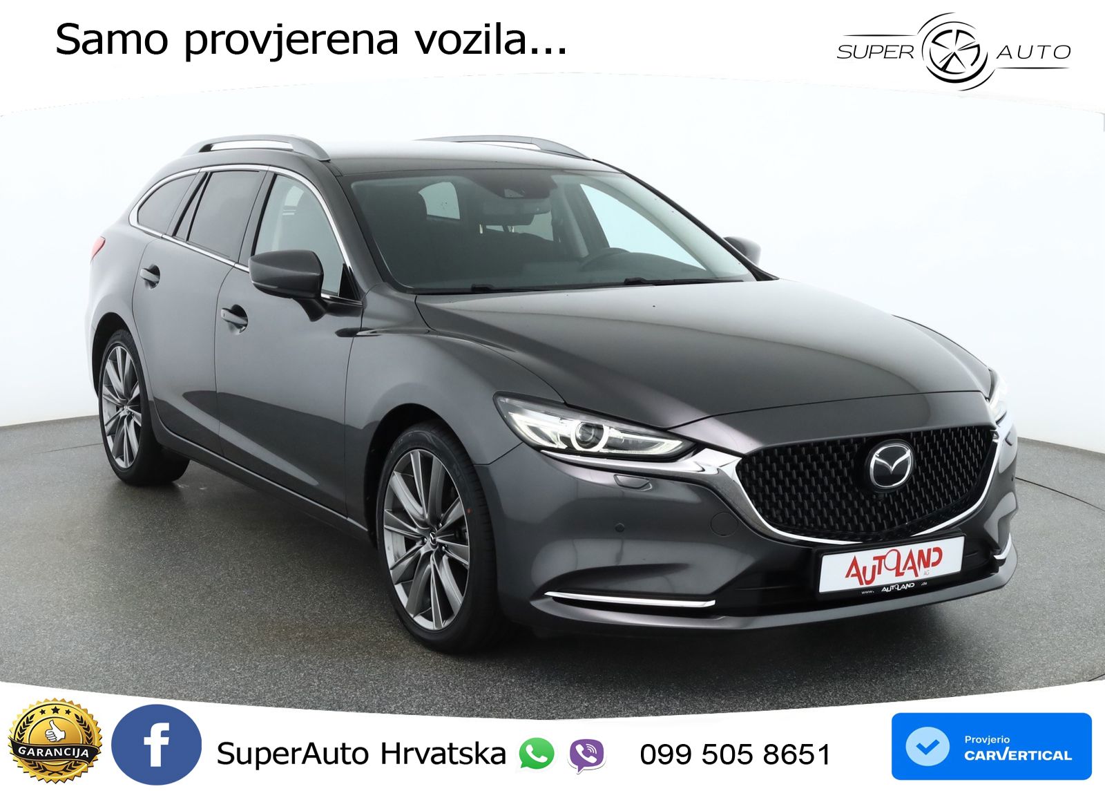 Mazda 6 Sport Combi 2.5 SKYACTIV-G (194 KS) SKYACTIV-Drive LED+GR SJED+ACC