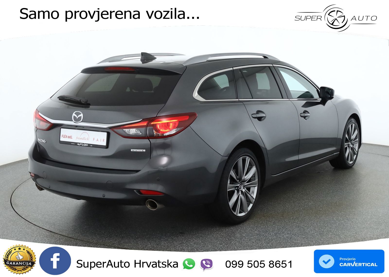 Mazda 6 Sport Combi 2.5 SKYACTIV-G (194 KS) SKYACTIV-Drive LED+GR SJED+ACC