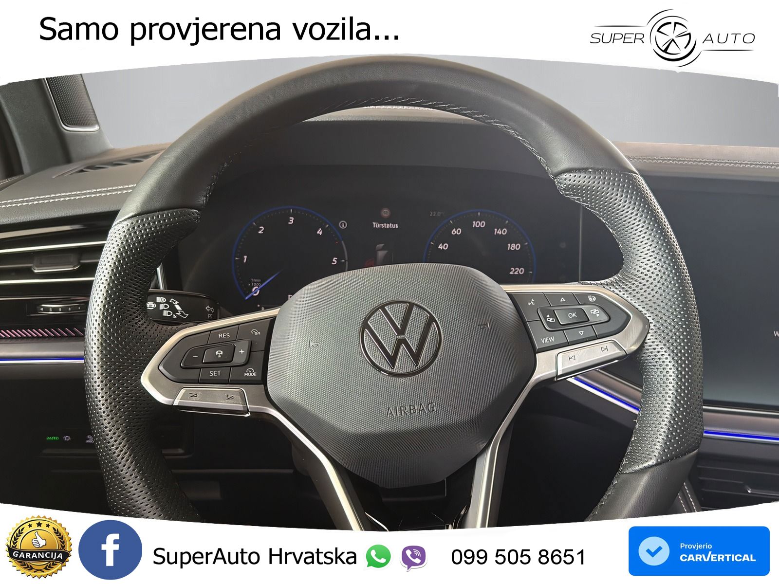 Volkswagen Touareg 3.0 V6 TDI (231 KS) 4MOTION Tiptronic ZRAČNI+ACC+4xGR SJED+KAM