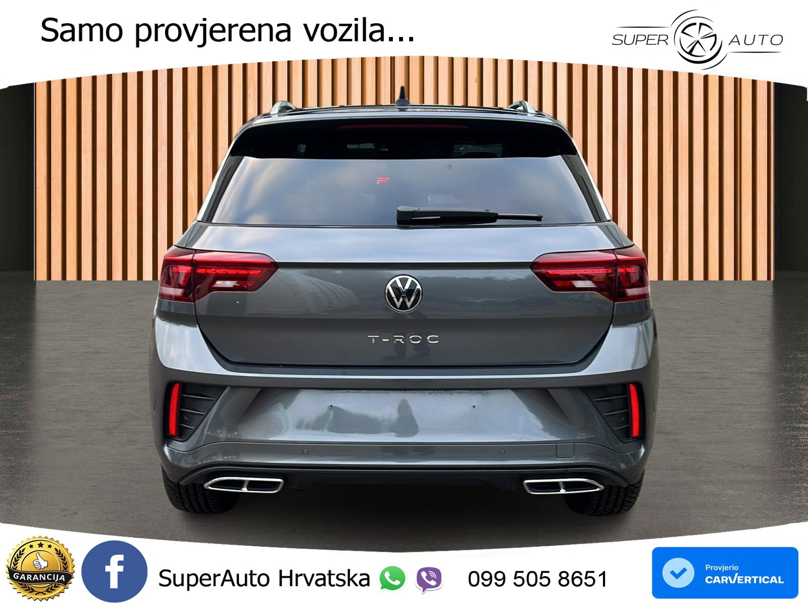 Volkswagen T-Roc 1.5 TSI (150 KS) DSG R-Line LED+GR SJED+ACC