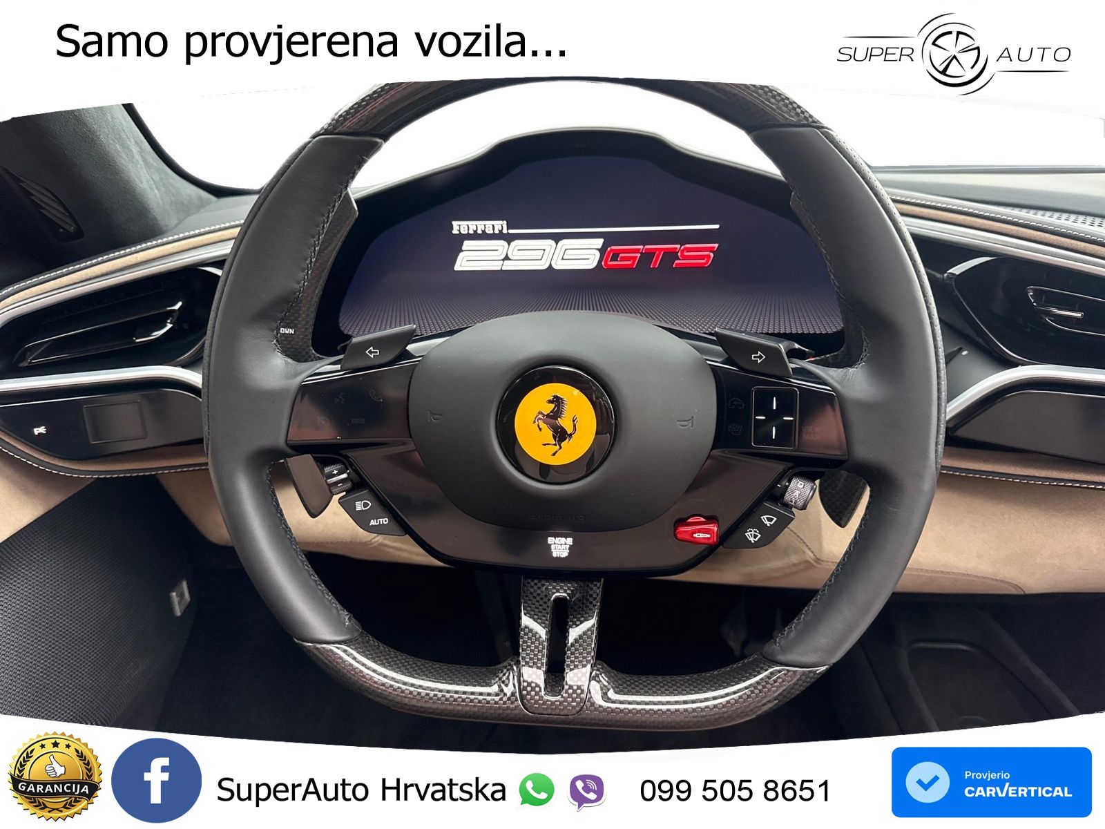 Ferrari 296 GTS 3.0 V6 (830 KS) F1 DCT