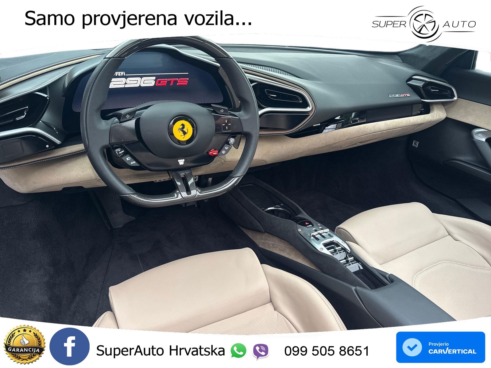 Ferrari 296 GTS 3.0 V6 (830 KS) F1 DCT