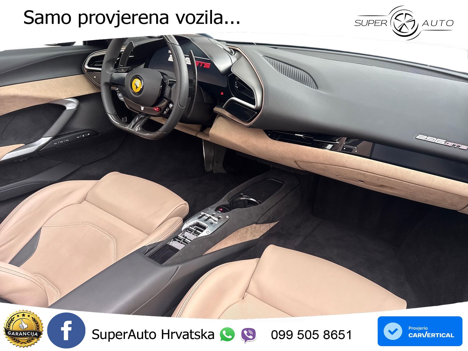 Ferrari 296 GTS 3.0 V6 (830 KS) F1 DCT