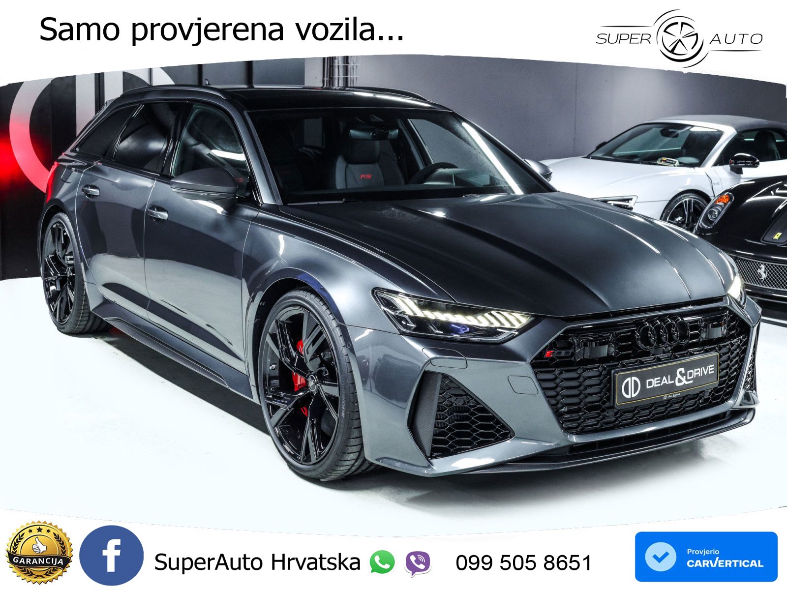 Audi RS6 Avant 4.0 TFSI V8 performance (630 KS)  quattro tiptronic LED+GR SJED+ACC