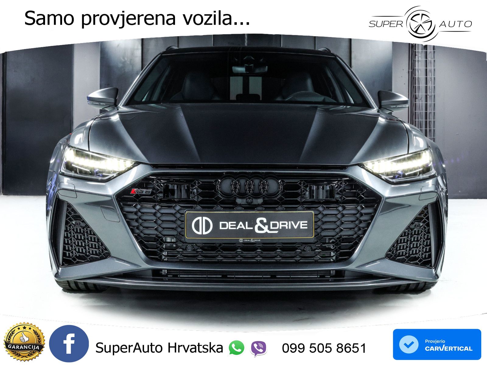 Audi RS6 Avant 4.0 TFSI V8 performance (630 KS)  quattro tiptronic LED+GR SJED+ACC