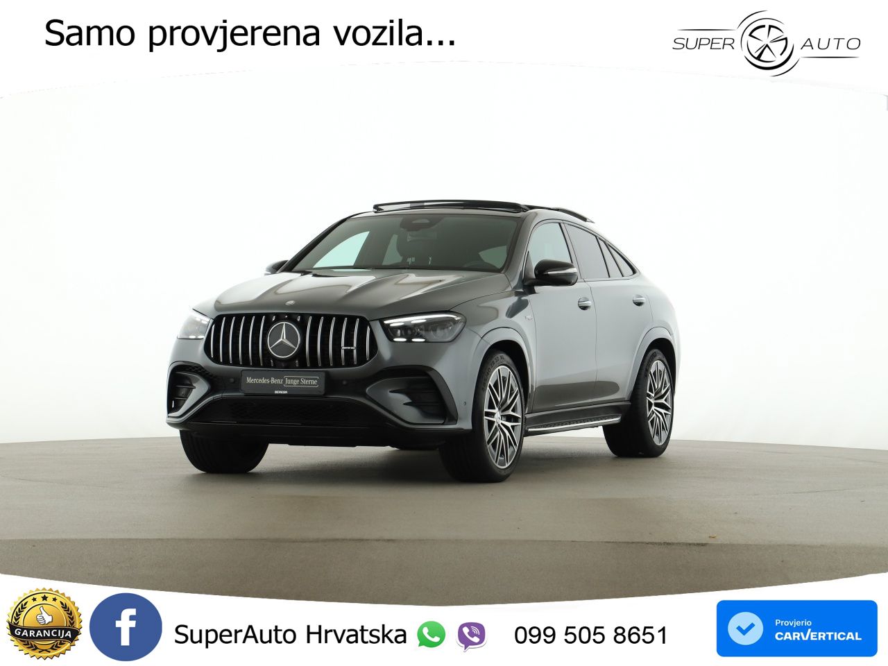 Mercedes AMG GLE Coupe 53 (435 KS) EQ Boost 4MATIC+ AMG SPEEDSHIFT TCT 9G ACC+HEAD+4xGR SJED+360+PANO