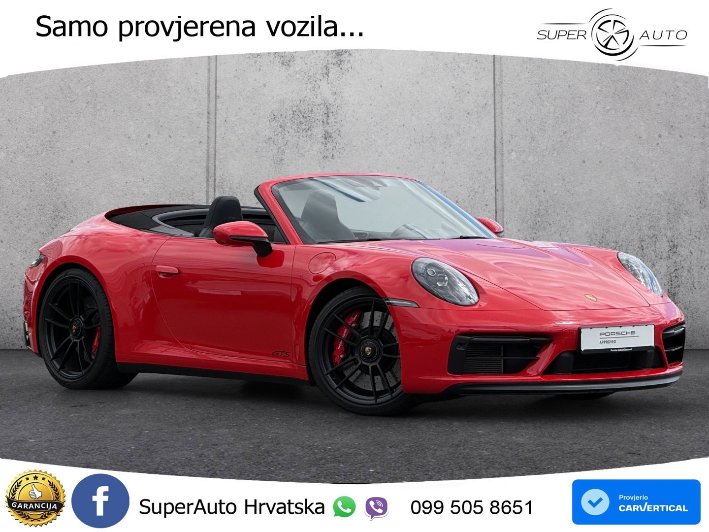 Porsche 911 Carrera 4 GTS Cabriolet 3.0 (480 KS) PDK
