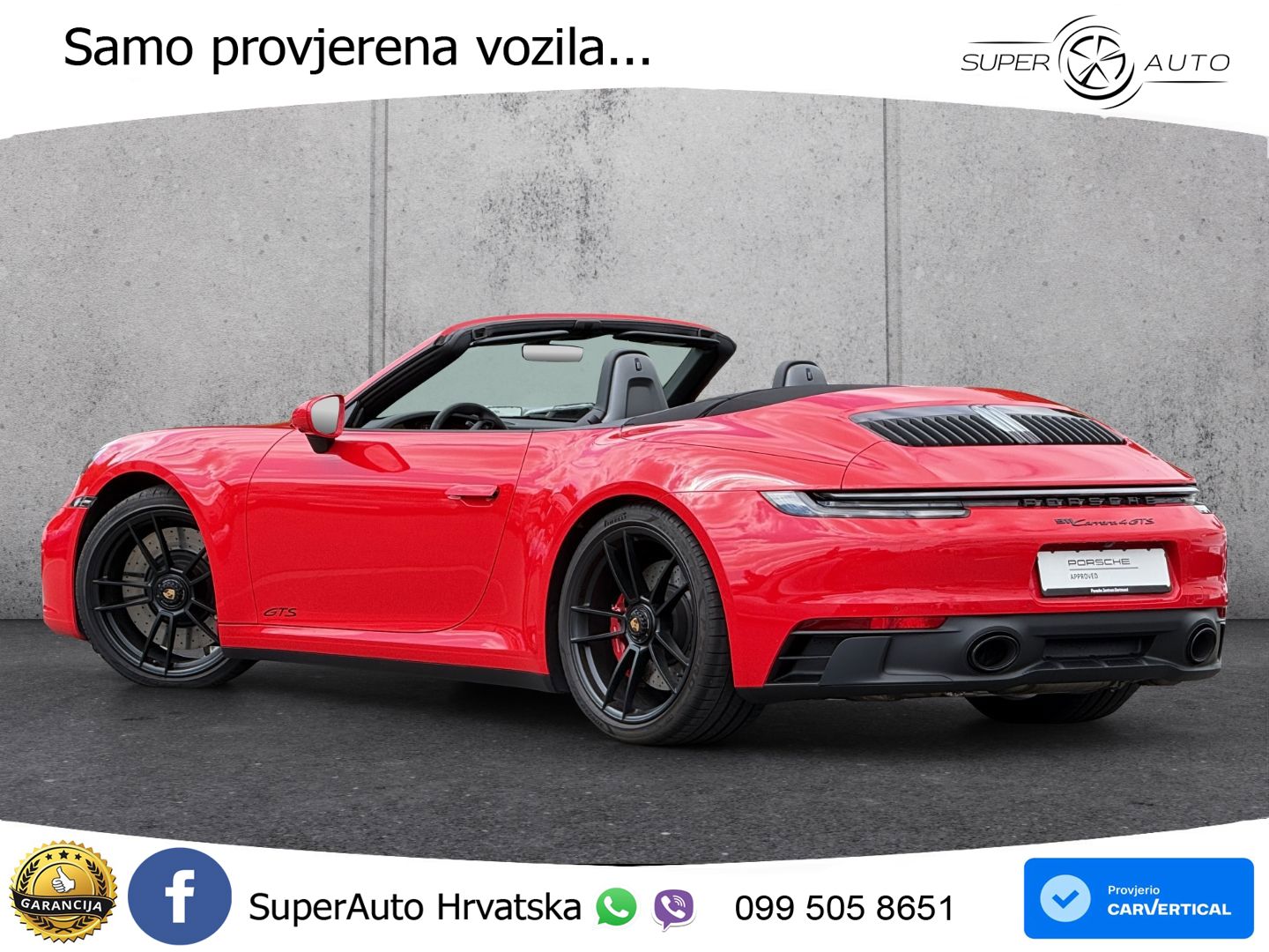 Porsche 911 Carrera 4 GTS Cabriolet 3.0 (480 KS) PDK