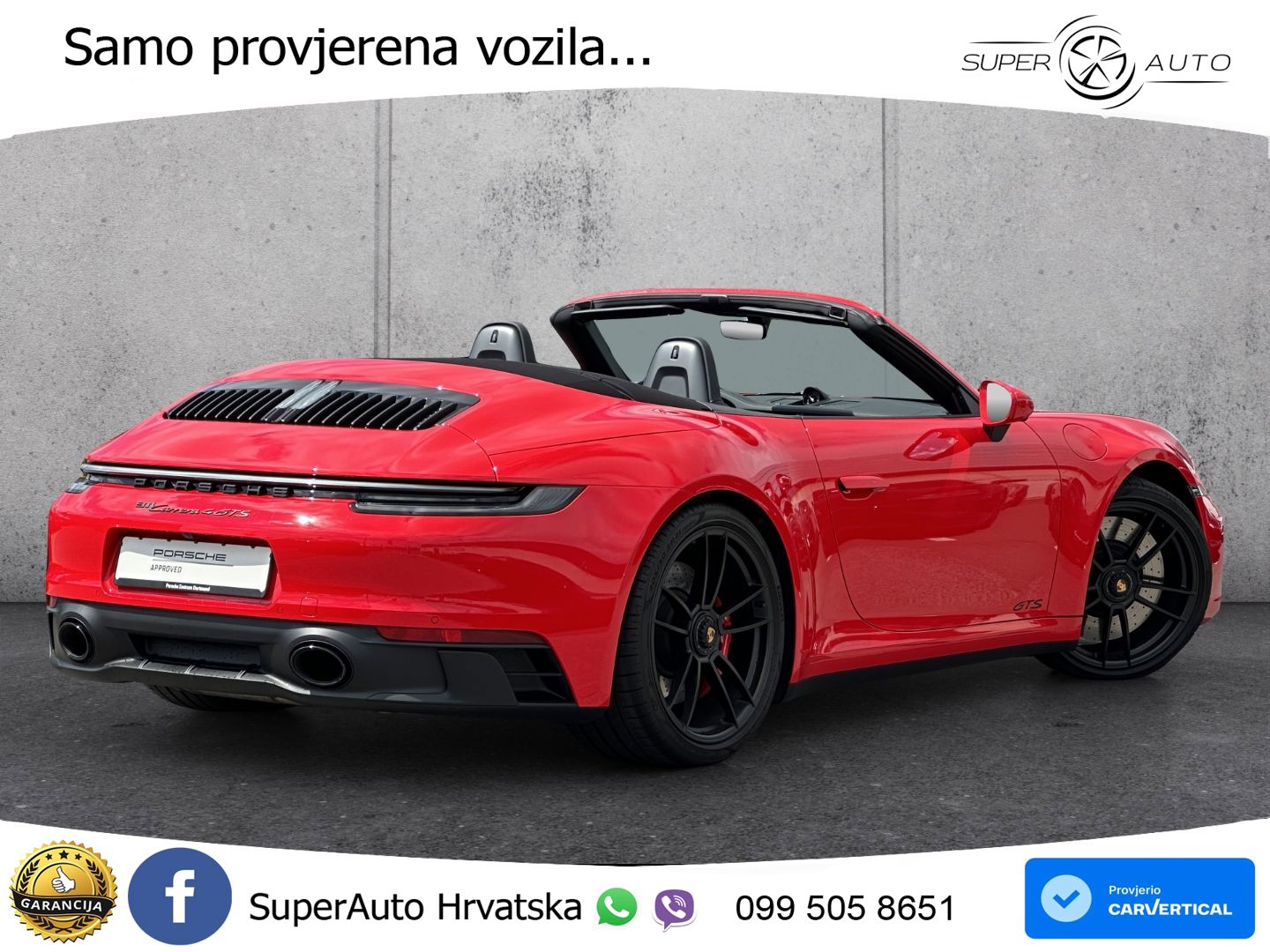 Porsche 911 Carrera 4 GTS Cabriolet 3.0 (480 KS) PDK
