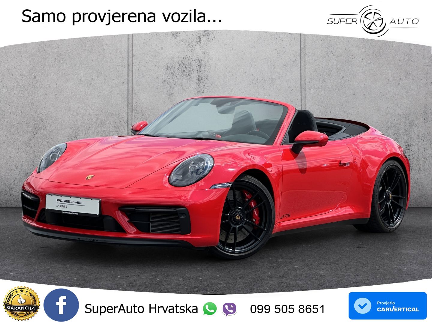 Porsche 911 Carrera 4 GTS Cabriolet 3.0 (480 KS) PDK