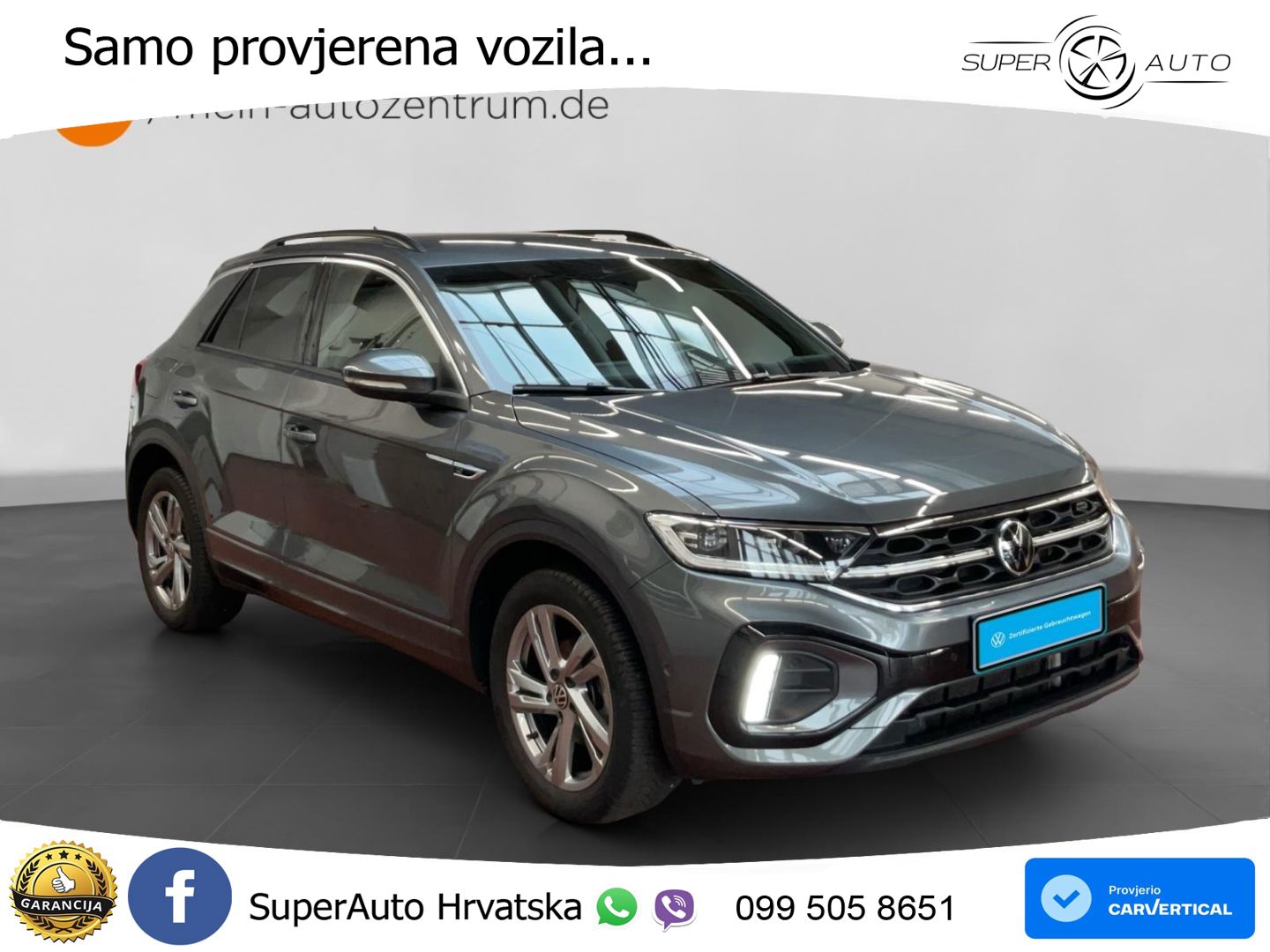 Volkswagen T-Roc 1.5 TSI (150 KS) R-Line MATRIX+GR SJED+KAM