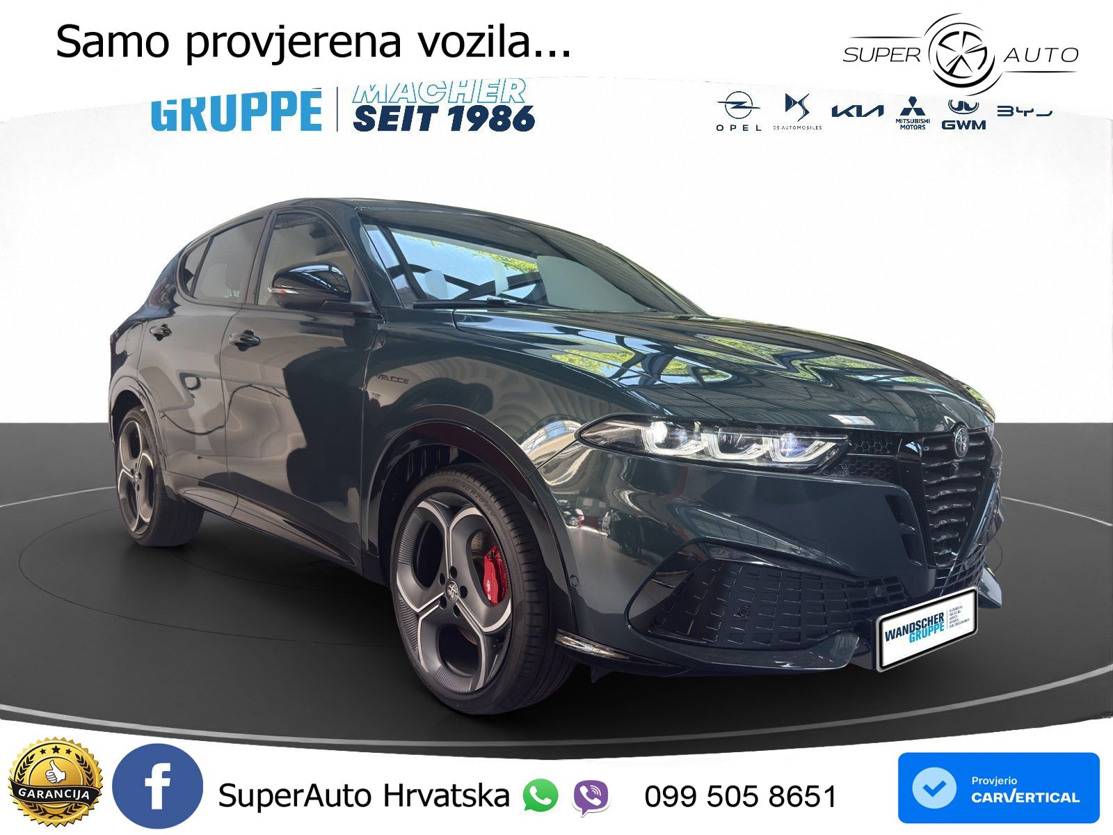 Alfa Romeo Tonale 1.5 VGT (174 KS) Hybrid TCT LED+GR SJED+ACC