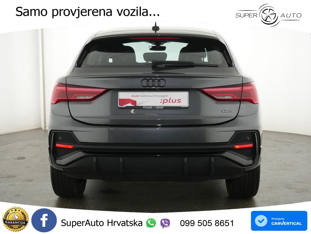 Audi Q3 Sportback 40 TFSI (190 KS) quattro S tronic S line ACC+GR SJED+360+PANO
