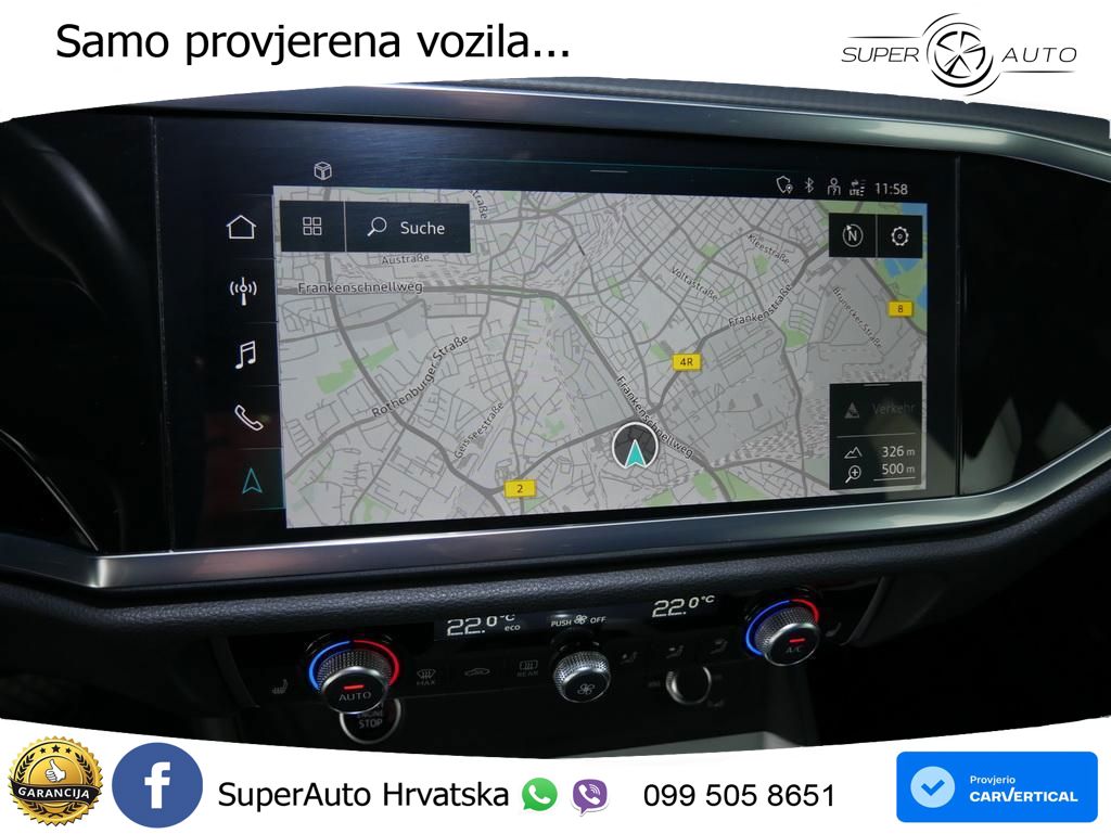Audi Q3 Sportback 40 TFSI (190 KS) quattro S tronic S line ACC+GR SJED+360+PANO
