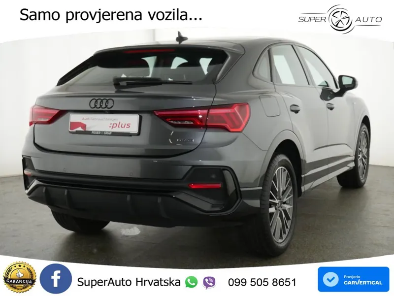 Audi Q3 Sportback 40 TFSI (190 KS) quattro S tronic S line ACC+GR SJED+360+PANO