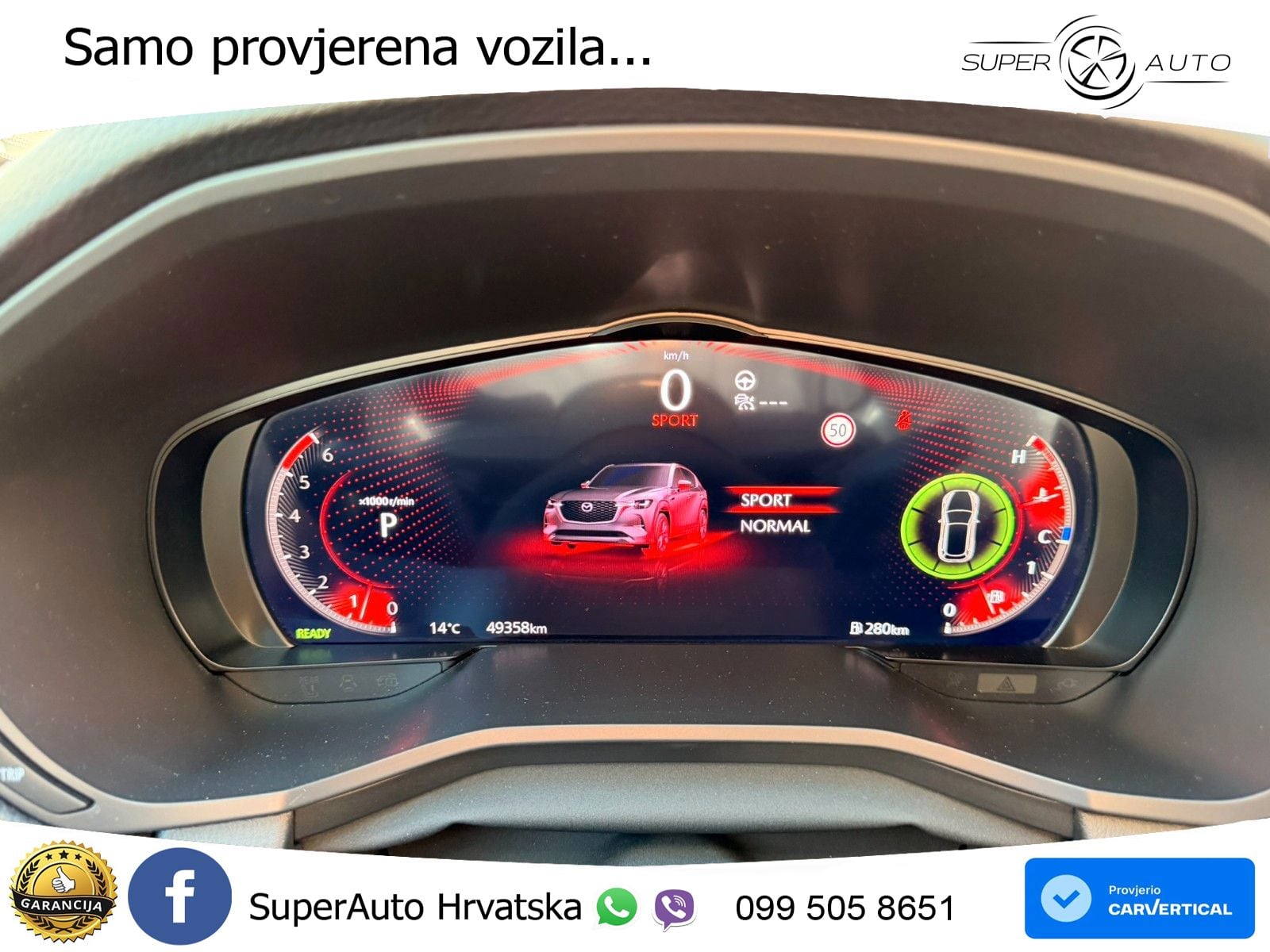 Mazda CX-60 3.3 e-Skyactiv D (200 KS) Automatic LED+GR SJED+ACC