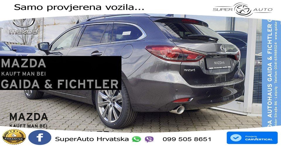 Mazda 6 Sport Combi 2.5 SKYACTIV-G (194 KS) SKYACTIV-Drive LED+ACC
