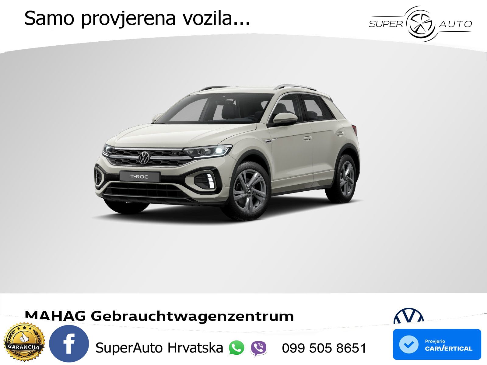 Volkswagen T-Roc 1.5 TSI (150 KS) DSG R-Line LED+GR SJED+ACC