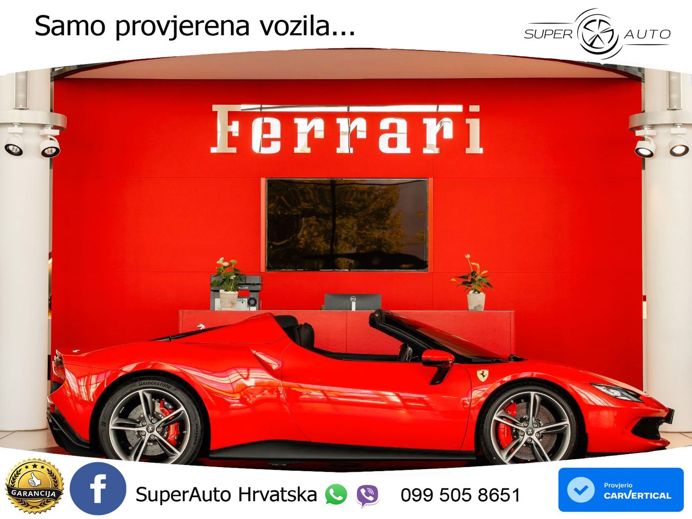 Ferrari 296 GTS 3.0 V6 (830 KS) F1 DCT LED+ACC