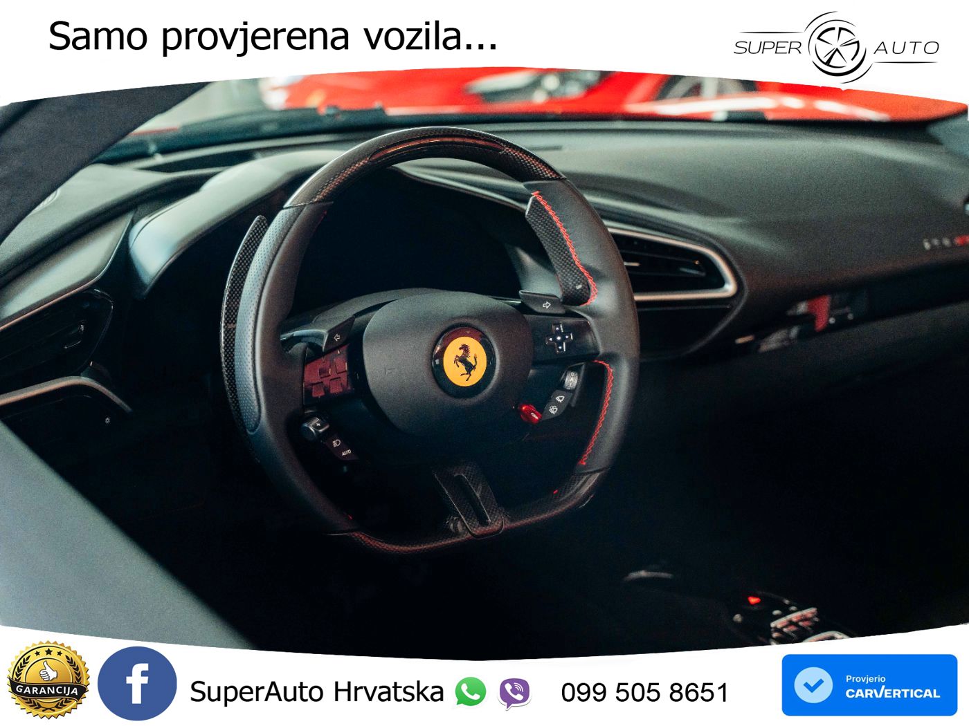 Ferrari 296 GTS 3.0 V6 (830 KS) F1 DCT LED+ACC