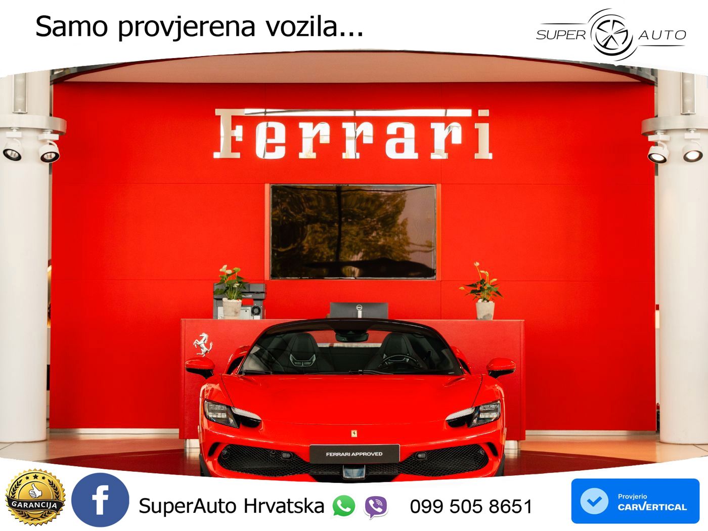 Ferrari 296 GTS 3.0 V6 (830 KS) F1 DCT LED+ACC
