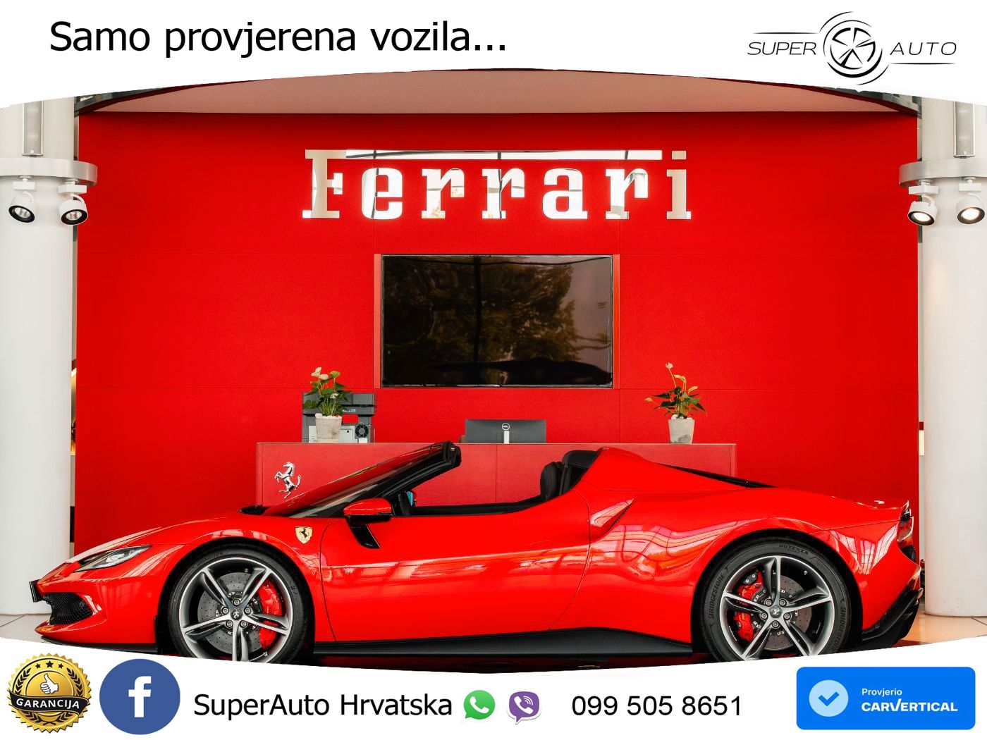 Ferrari 296 GTS 3.0 V6 (830 KS) F1 DCT LED+ACC
