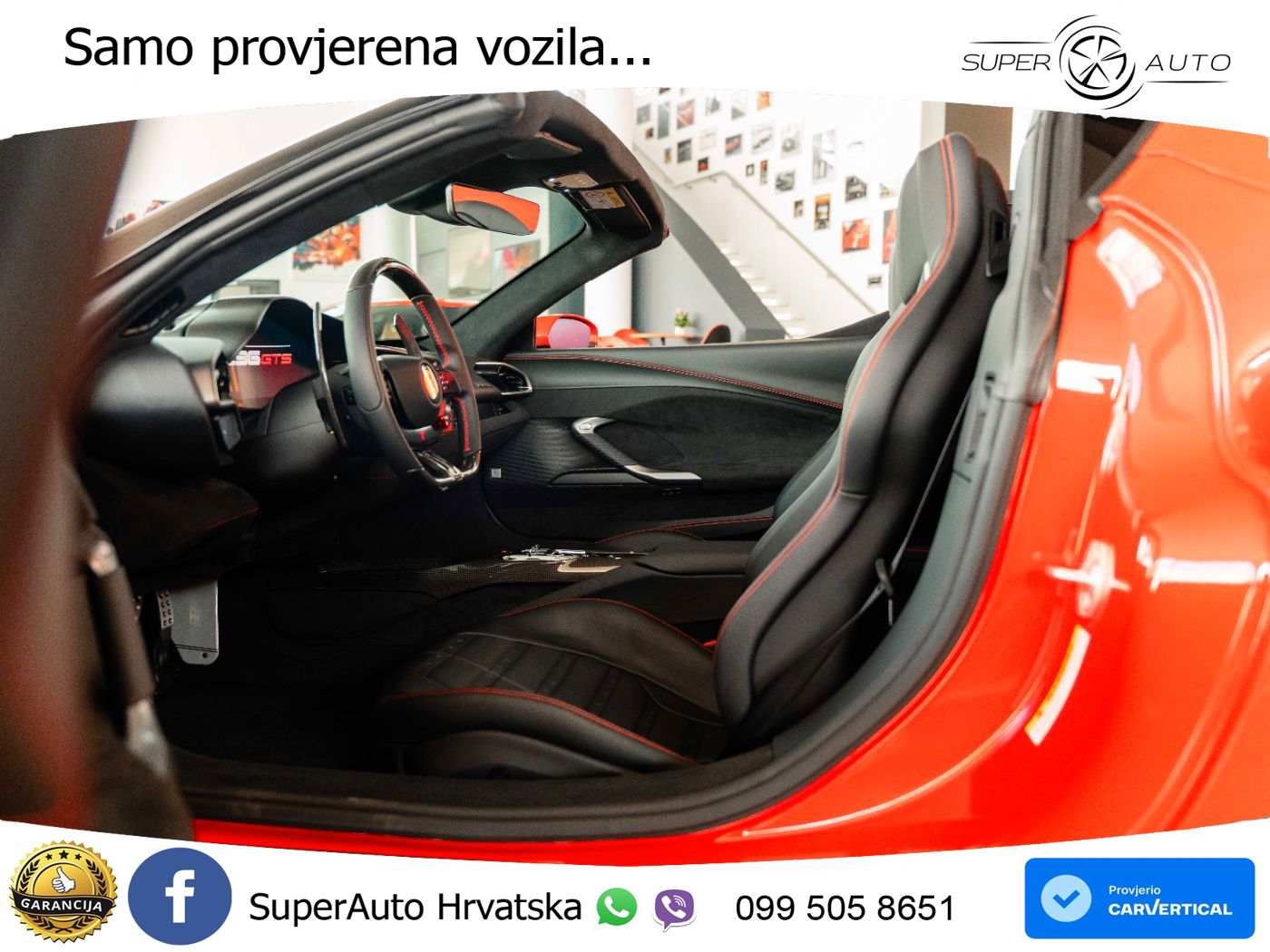 Ferrari 296 GTS 3.0 V6 (830 KS) F1 DCT LED+ACC