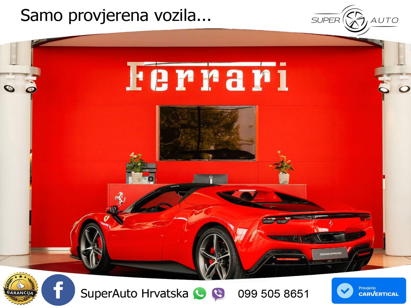 Ferrari 296 GTS 3.0 V6 (830 KS) F1 DCT LED+ACC