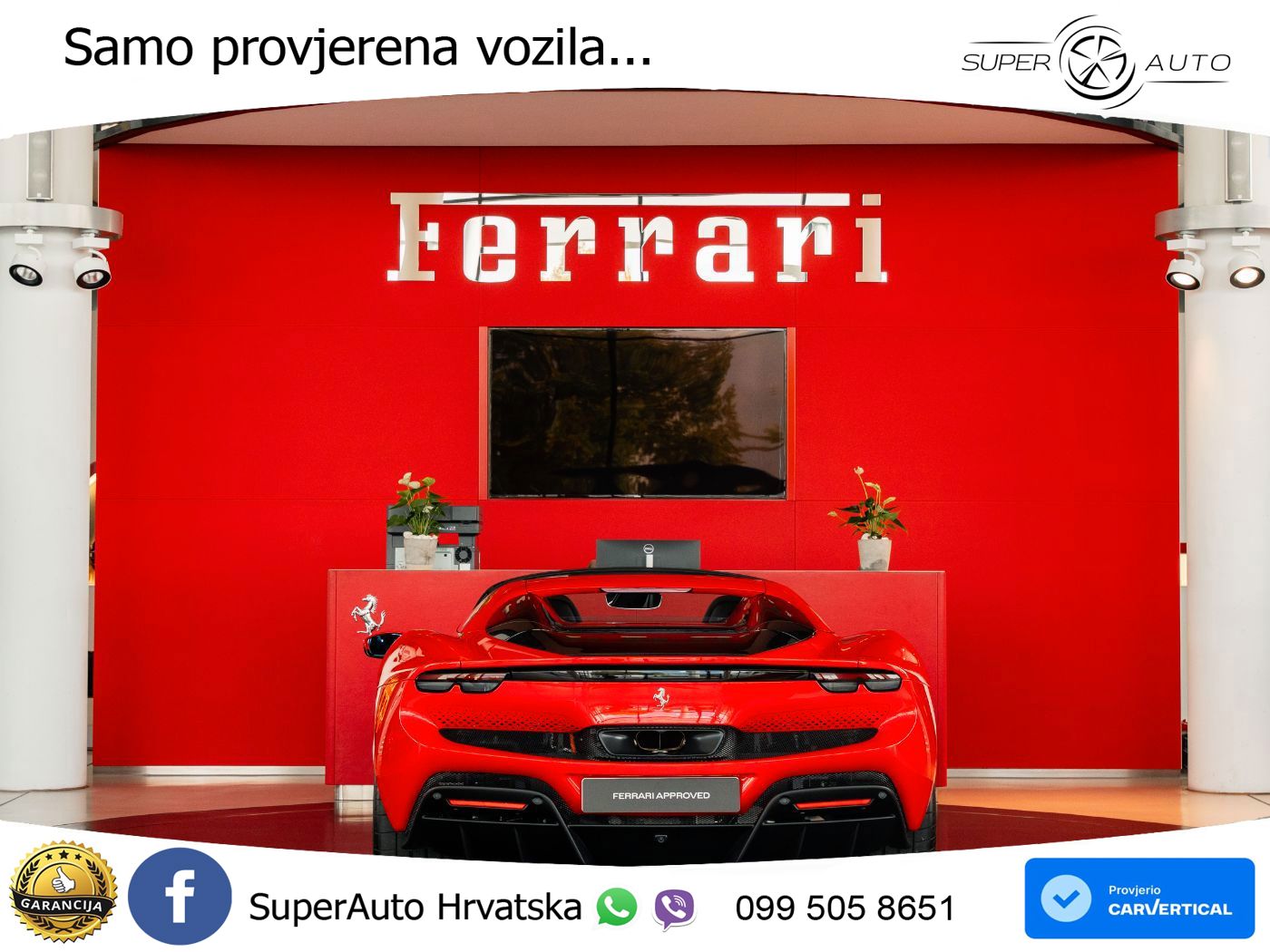 Ferrari 296 GTS 3.0 V6 (830 KS) F1 DCT LED+ACC