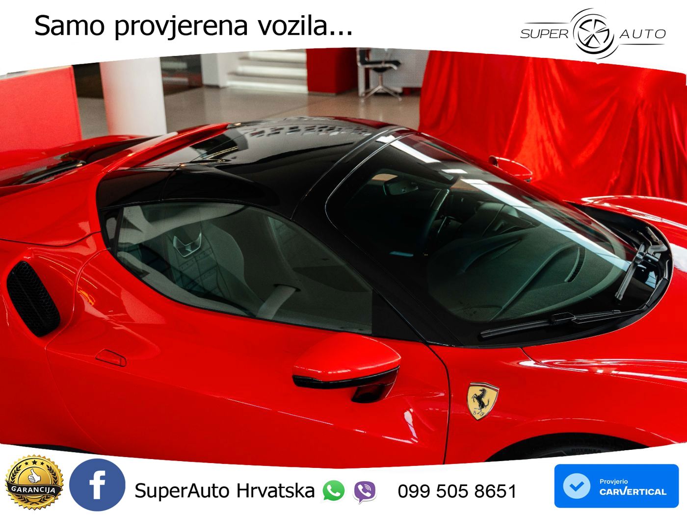 Ferrari 296 GTS 3.0 V6 (830 KS) F1 DCT LED+ACC