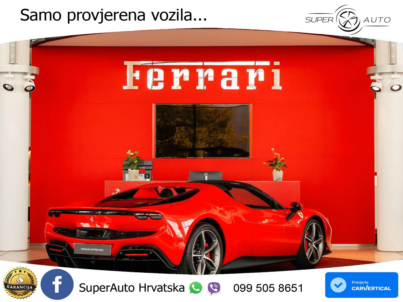 Ferrari 296 GTS 3.0 V6 (830 KS) F1 DCT LED+ACC