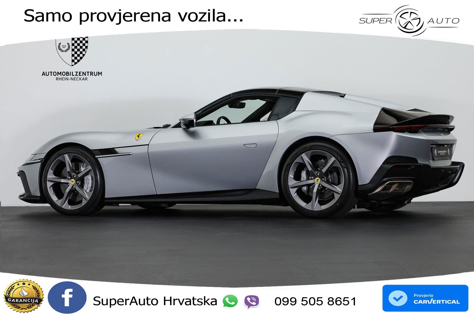 Ferrari 12Cilindri Spider 6.5 V12 (830 KS) F1 DCT LED+ACC