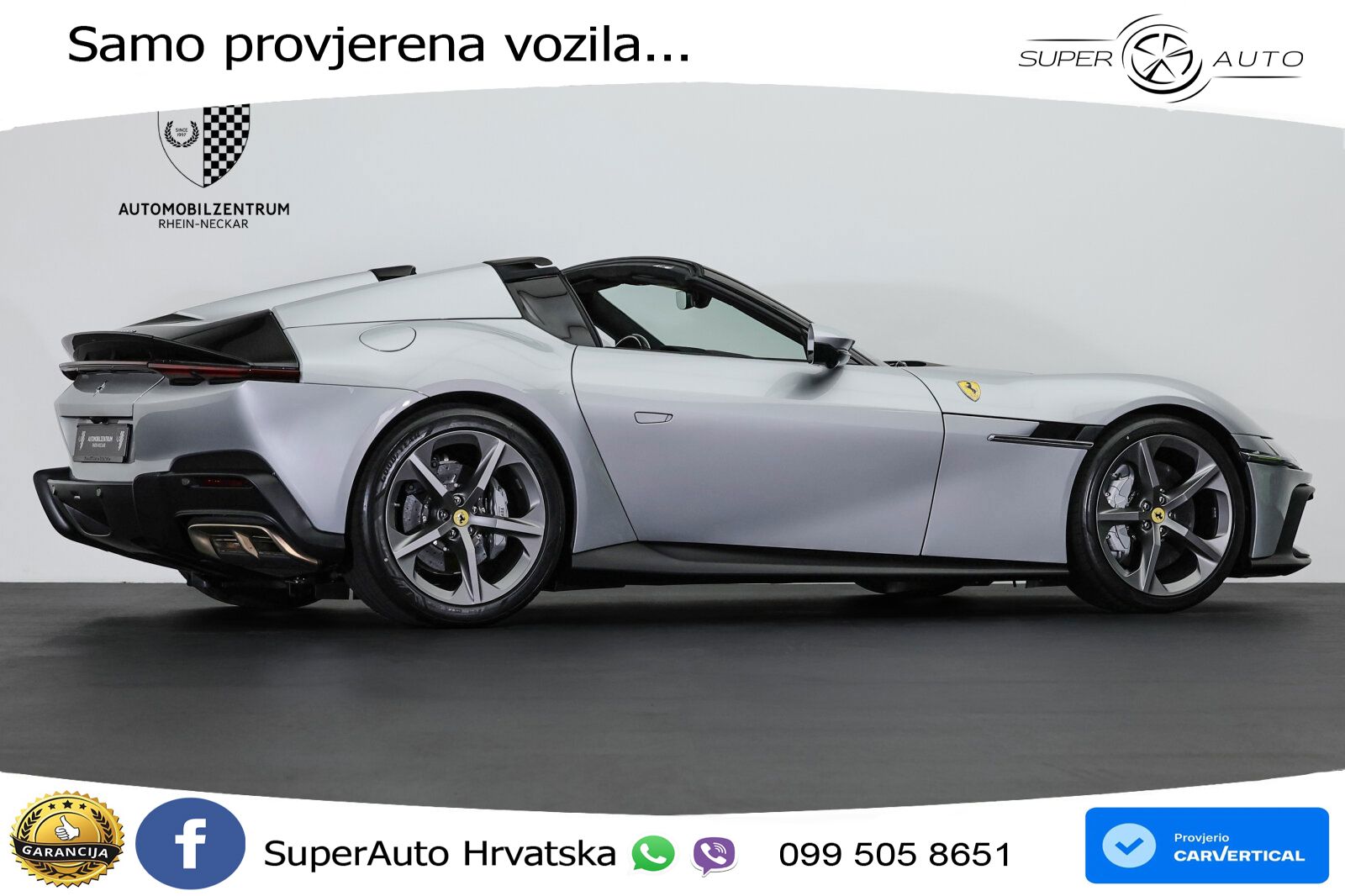 Ferrari 12Cilindri Spider 6.5 V12 (830 KS) F1 DCT LED+ACC