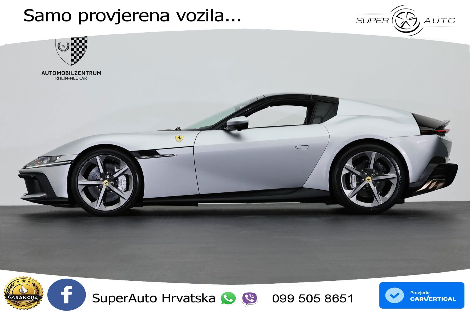 Ferrari 12Cilindri Spider 6.5 V12 (830 KS) F1 DCT LED+ACC