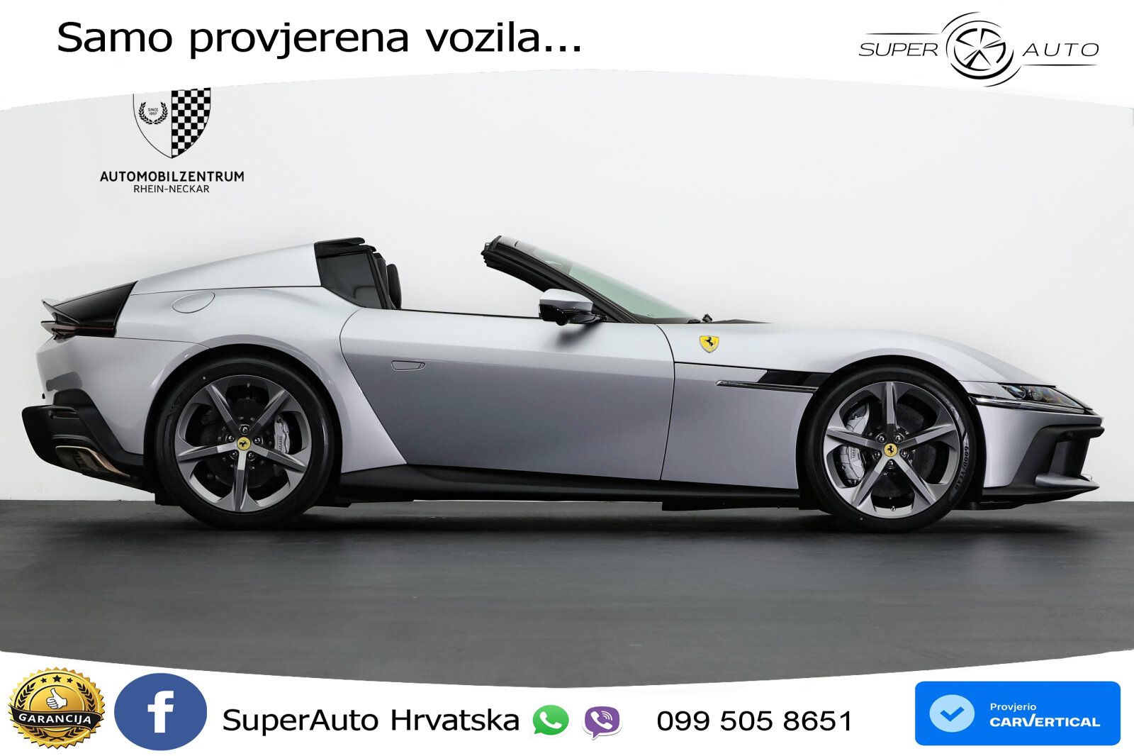 Ferrari 12Cilindri Spider 6.5 V12 (830 KS) F1 DCT LED+ACC