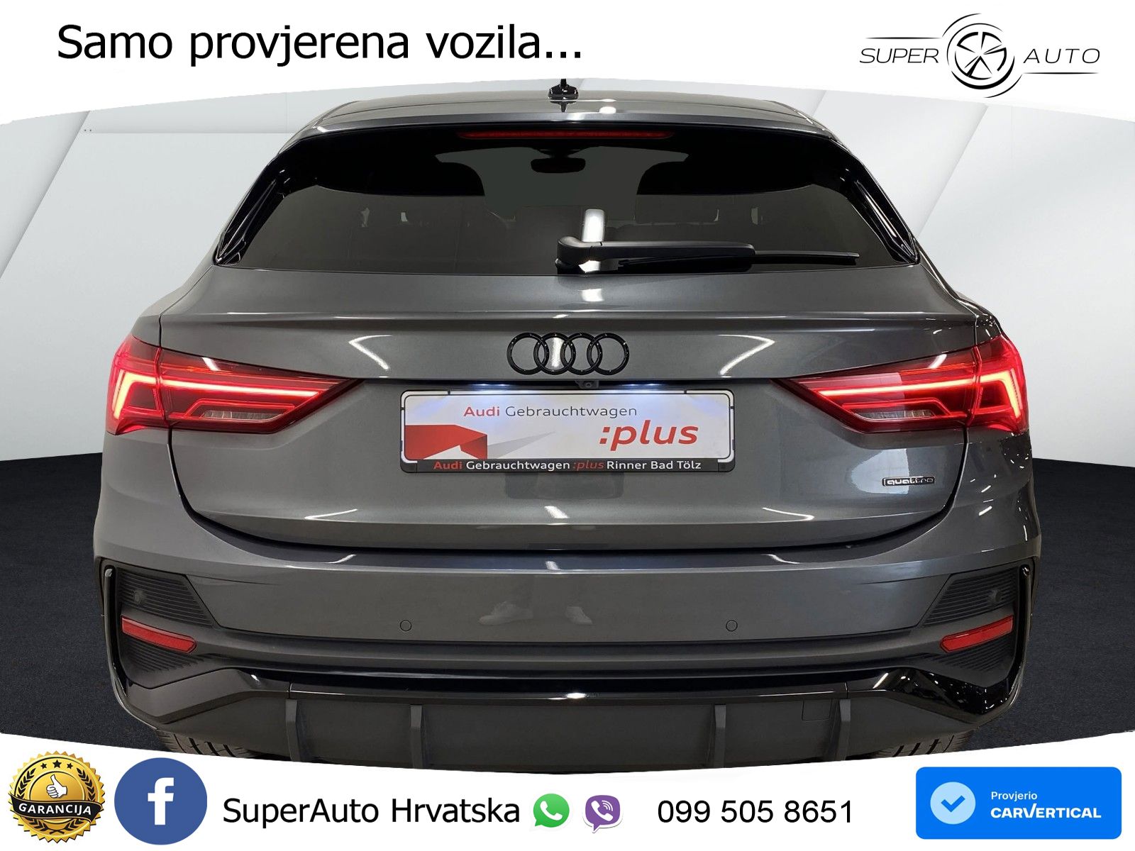 Audi Q3 II Sportback 40 TFSI (190 KS) quattro S tronic LED+GR SJED+ACC