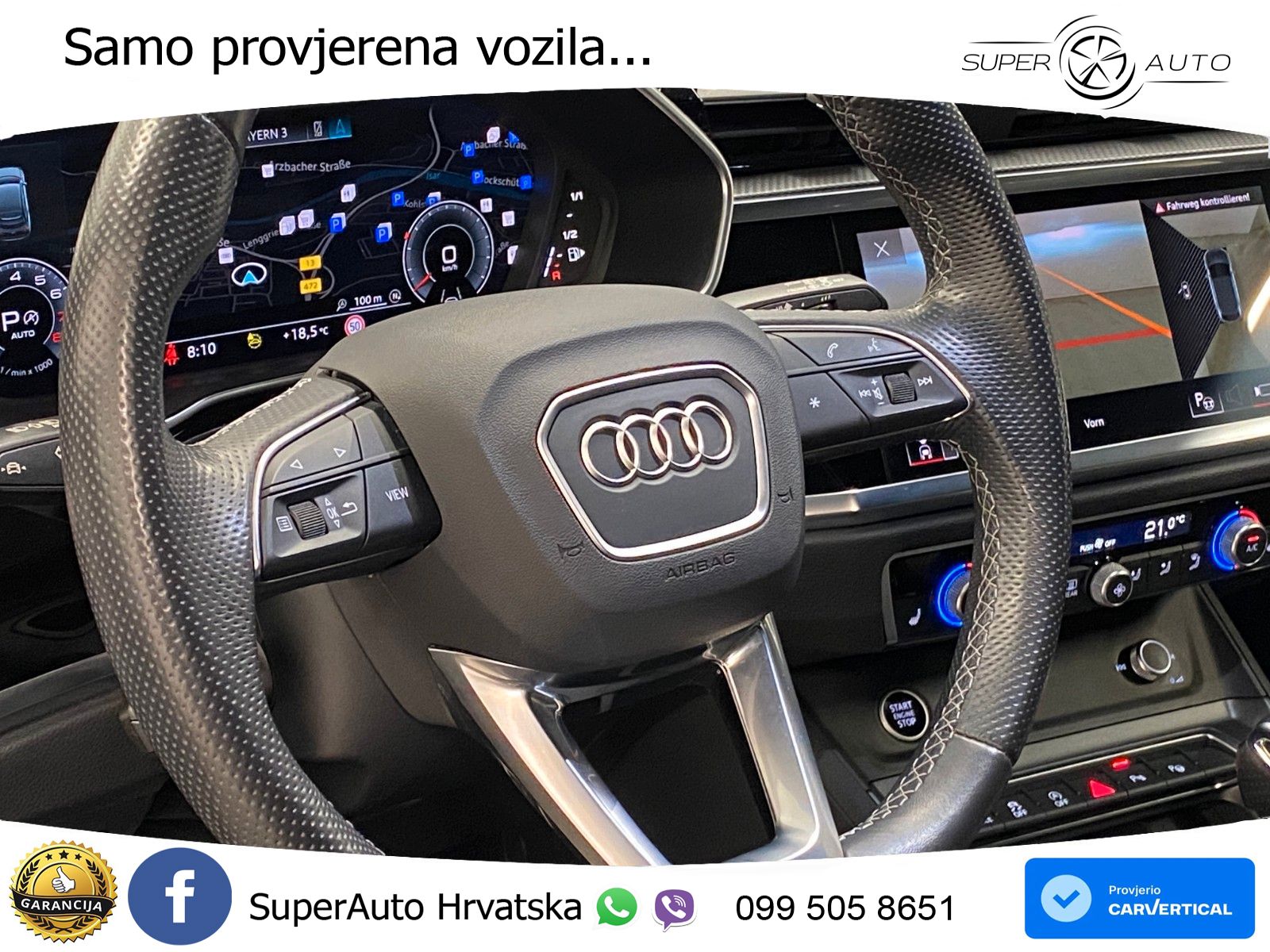 Audi Q3 II Sportback 40 TFSI (190 KS) quattro S tronic LED+GR SJED+ACC