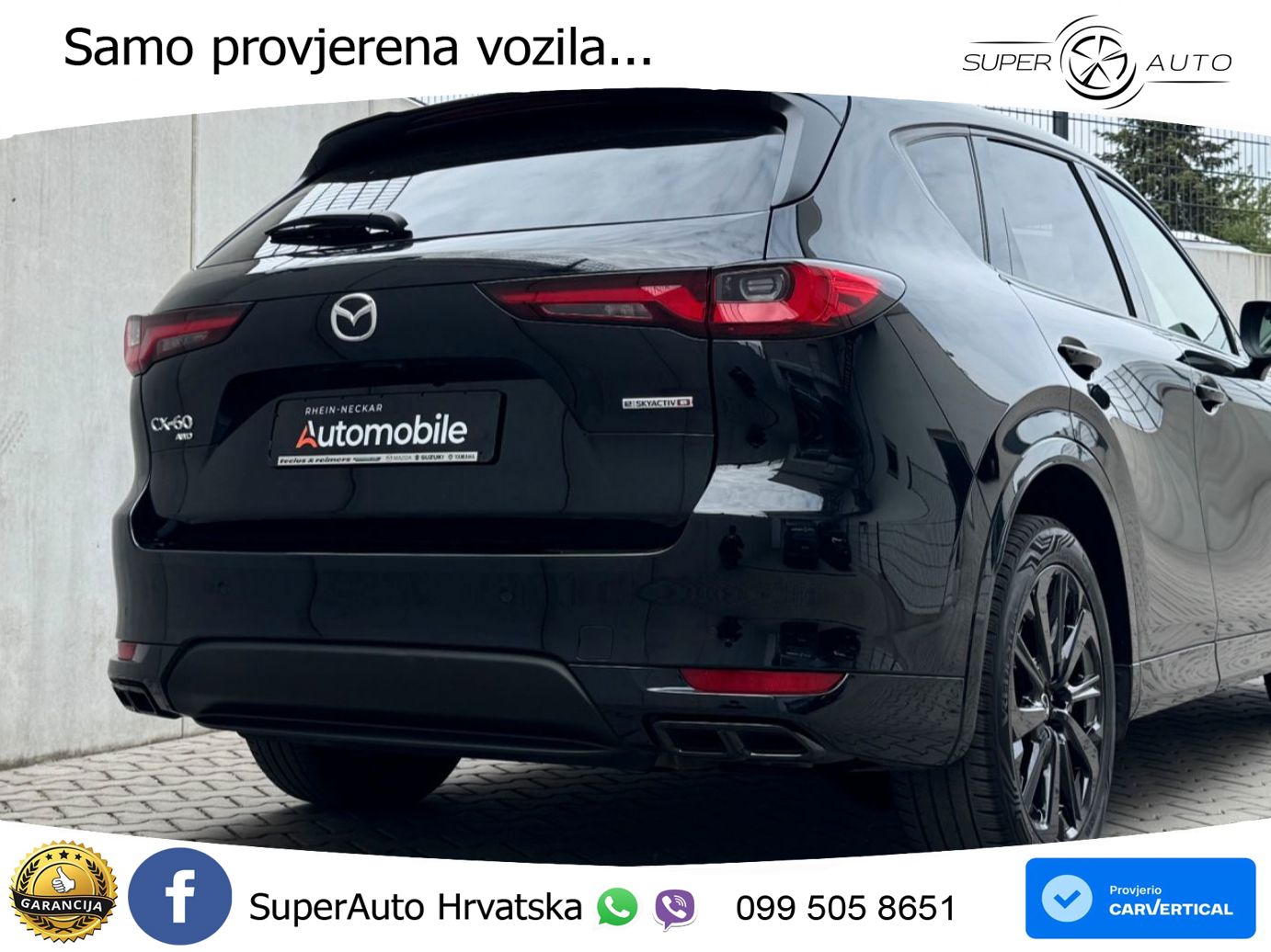 Mazda CX-60 3.3 e-Skyactiv D (254 KS) AWD Automatic LED+GR SJED+ACC