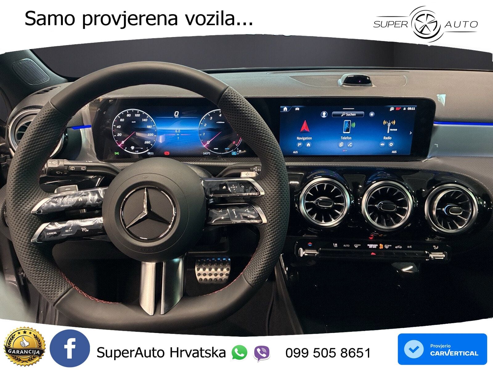 Mercedes-Benz A 200 7G-DCT AMG ACC+GR SJED+360+PANO