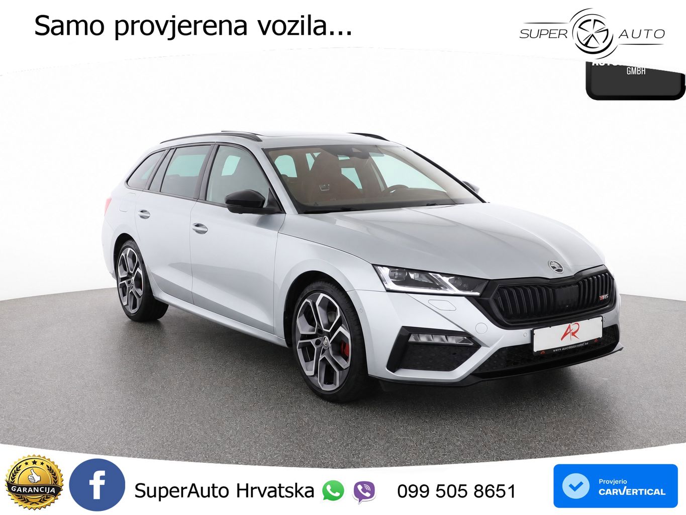 Škoda Octavia Combi RS 2.0 TDI (200 KS) 4x4 DSG LED+GR SJED+ACC