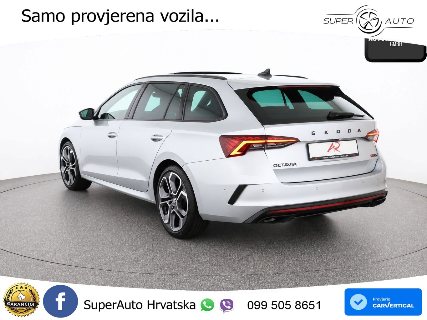 Škoda Octavia Combi RS 2.0 TDI (200 KS) 4x4 DSG LED+GR SJED+ACC