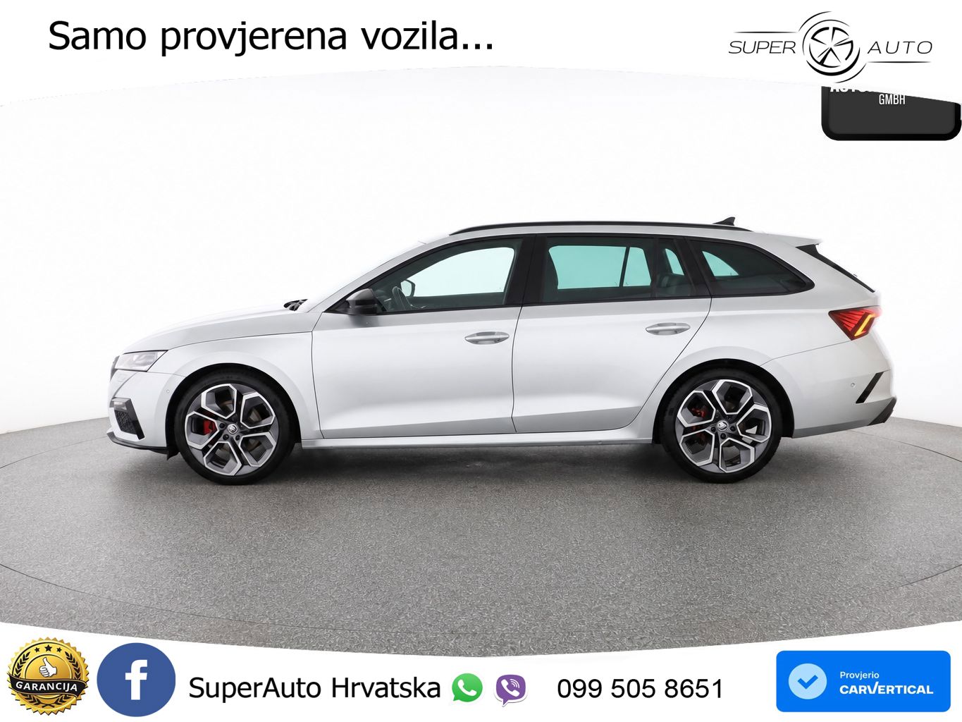 Škoda Octavia Combi RS 2.0 TDI (200 KS) 4x4 DSG LED+GR SJED+ACC