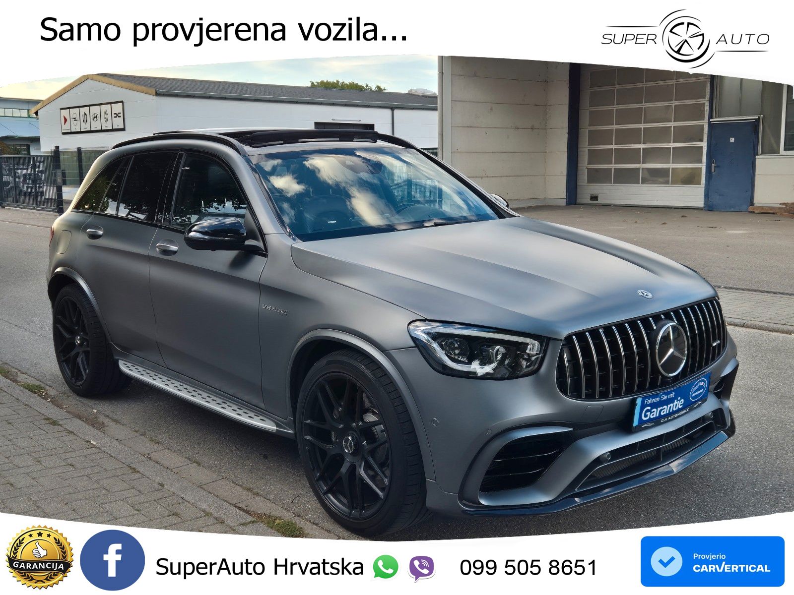 Mercedes AMG GLC 63 V8 (476 KS) 4MATIC+ MCT ACC+HEAD+GR SJED+360+PANO