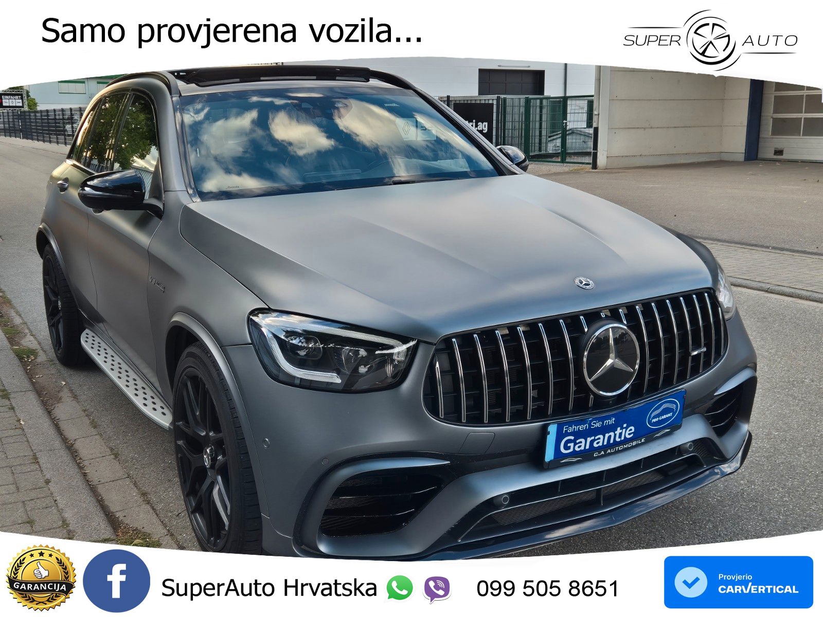 Mercedes AMG GLC 63 V8 (476 KS) 4MATIC+ MCT ACC+HEAD+GR SJED+360+PANO