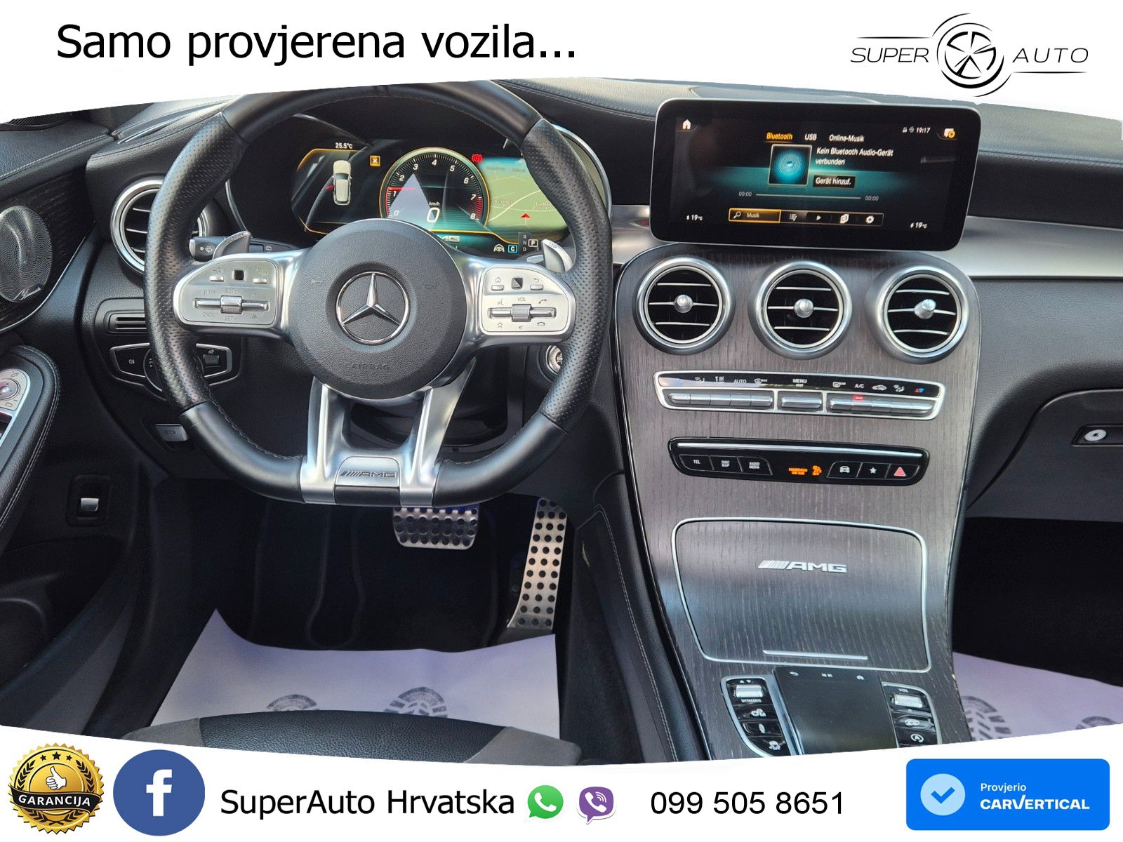 Mercedes AMG GLC 63 V8 (476 KS) 4MATIC+ MCT ACC+HEAD+GR SJED+360+PANO